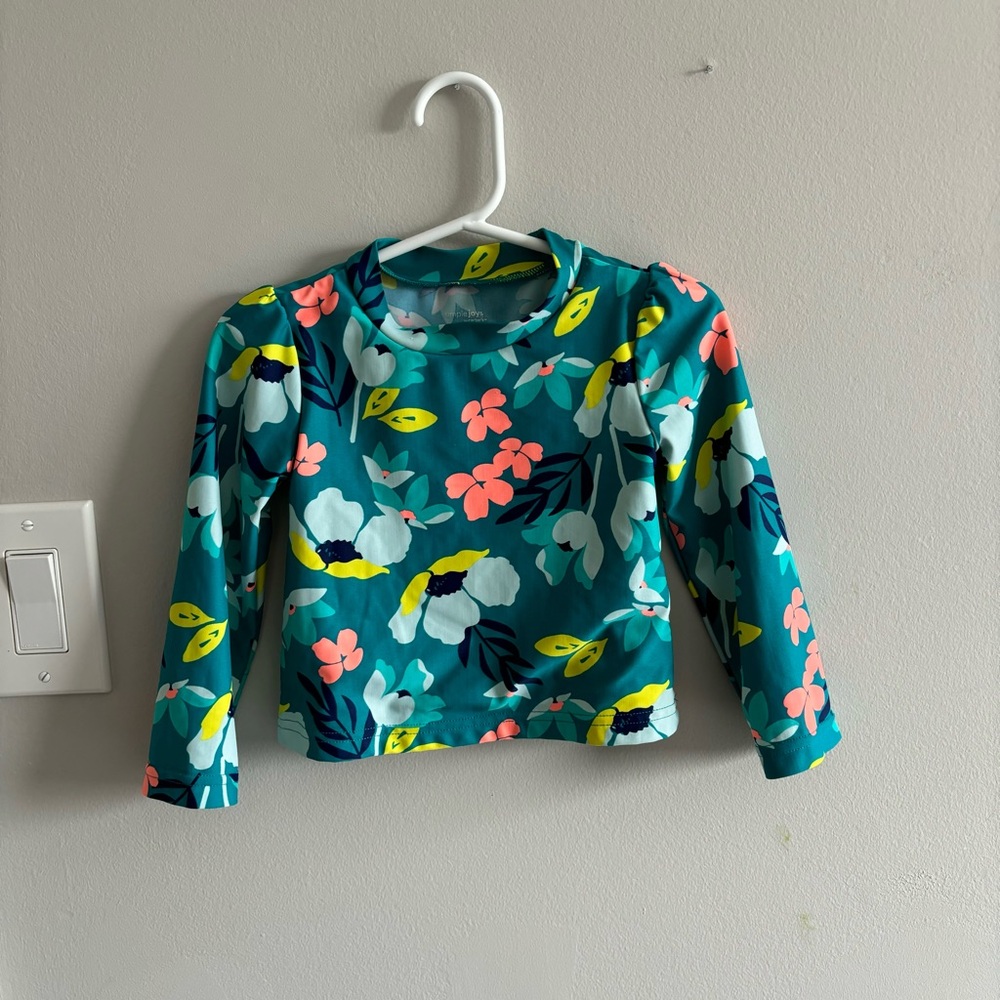 Carters floral swim top